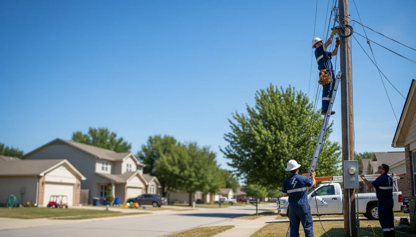 Residential electrician providing installation services in Adrian, TX
